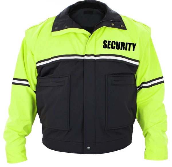 Chaqueta impermeable para patrulla ciclista con mangas desmontables y forro extraíble (Seguridad)