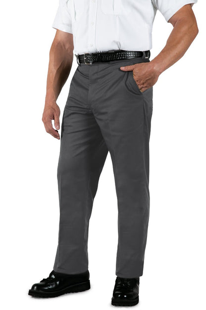 Polyester Elastique Weave Uniform Slacks - Dark Gray