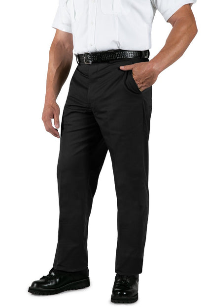 Polyester Elastique Weave Uniform Slacks - Black