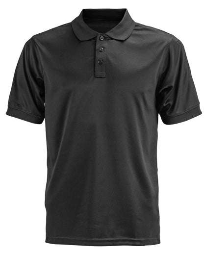 Polyester Tactical Performance Polo Shirt - Black