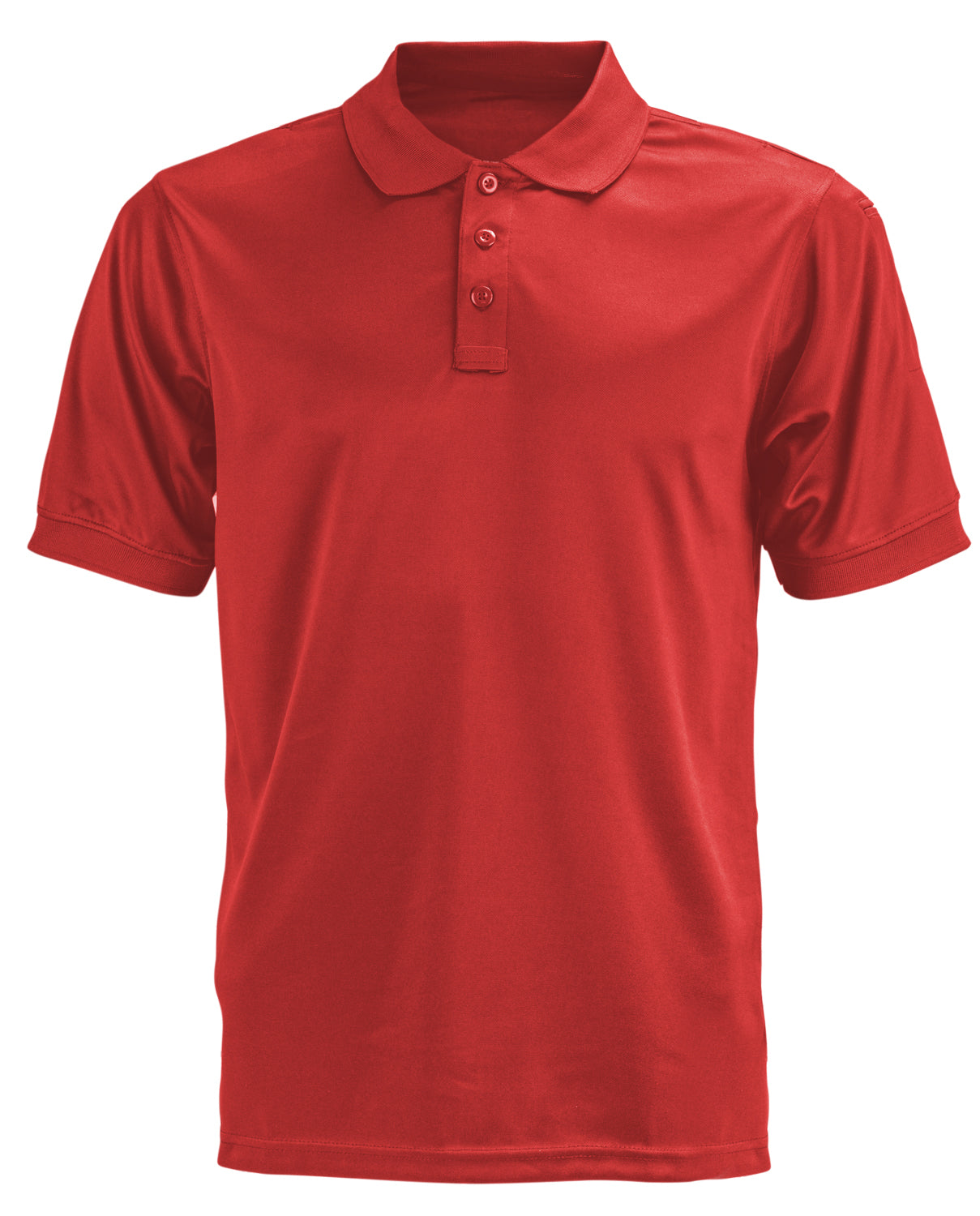 Polyester Tactical Performance Polo Shirt - Red
