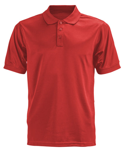 Polyester Tactical Performance Polo Shirt - Red