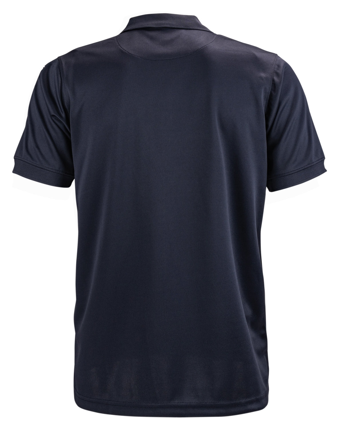 Polyester Tactical Performance Polo Shirt - Navy Blue - back view