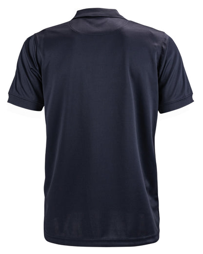 Polyester Tactical Performance Polo Shirt - Navy Blue - back view