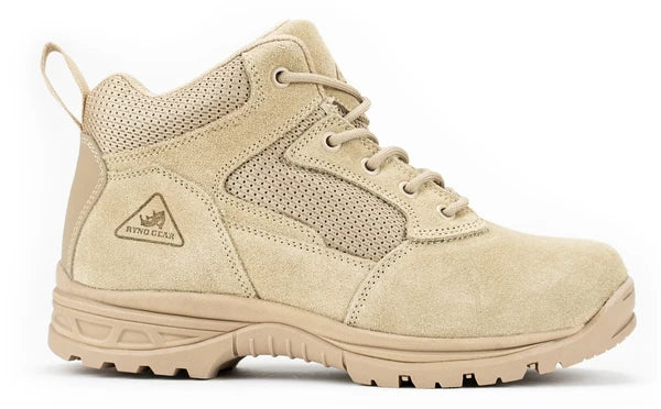 Botas tácticas de combate CoolMax Ryno Gear de 4.5" (beige)