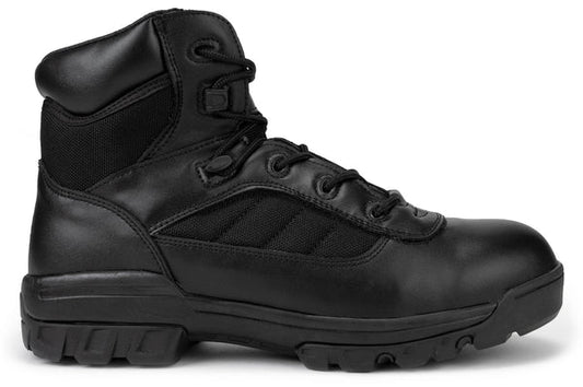 Botas tácticas de combate Ryno Gear de 6" con cremallera lateral y tecnología CoolMax (negras)