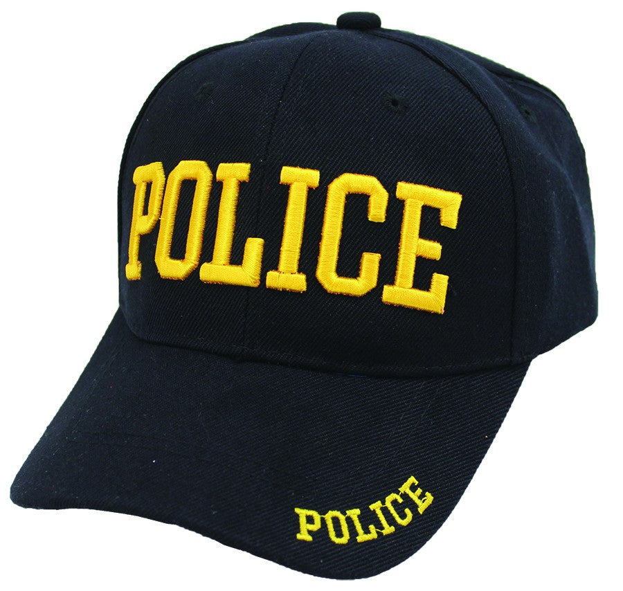 Premium Hat C - Black / Police ID (Gold)
