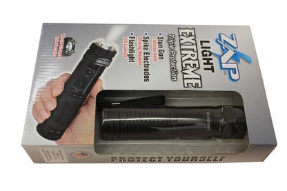 Pistola aturdidora / linterna ZAP Light Extreme – 1 millón de voltios con electrodos de punta