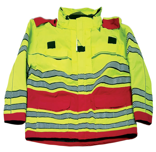Sinatra Lancer Hi-Vis 3-in-1 Waterproof Winter Parka - Lime Green and Black