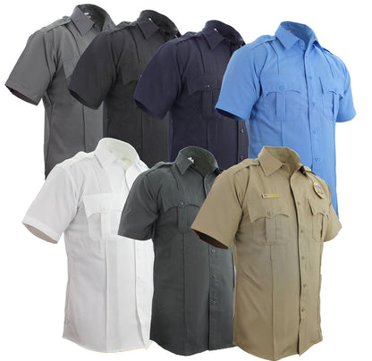 Stars Uniform 100% Polyester Short Sleeve Uniform Shirt