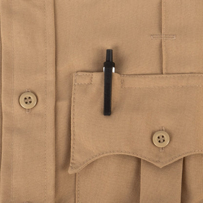 Stars Uniform 100% Polyester Short Sleeve Uniform Shirt - pen pocket detail
