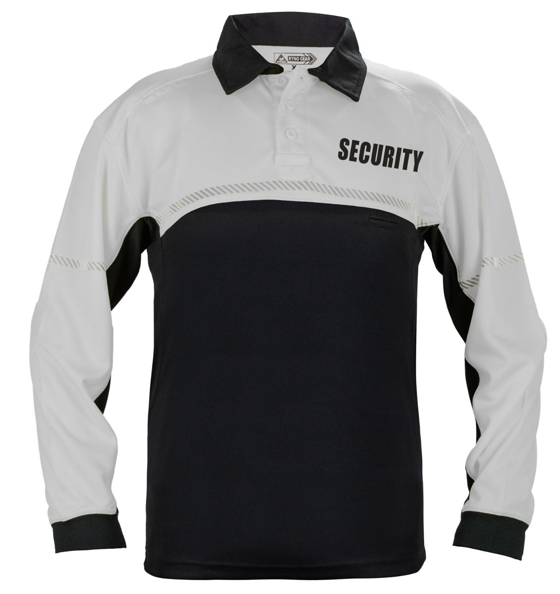 Stars Uniform 100% Polyester Jersey Knit Long Sleeve Security Bike Patrol Polo Shirts - Detail View 31