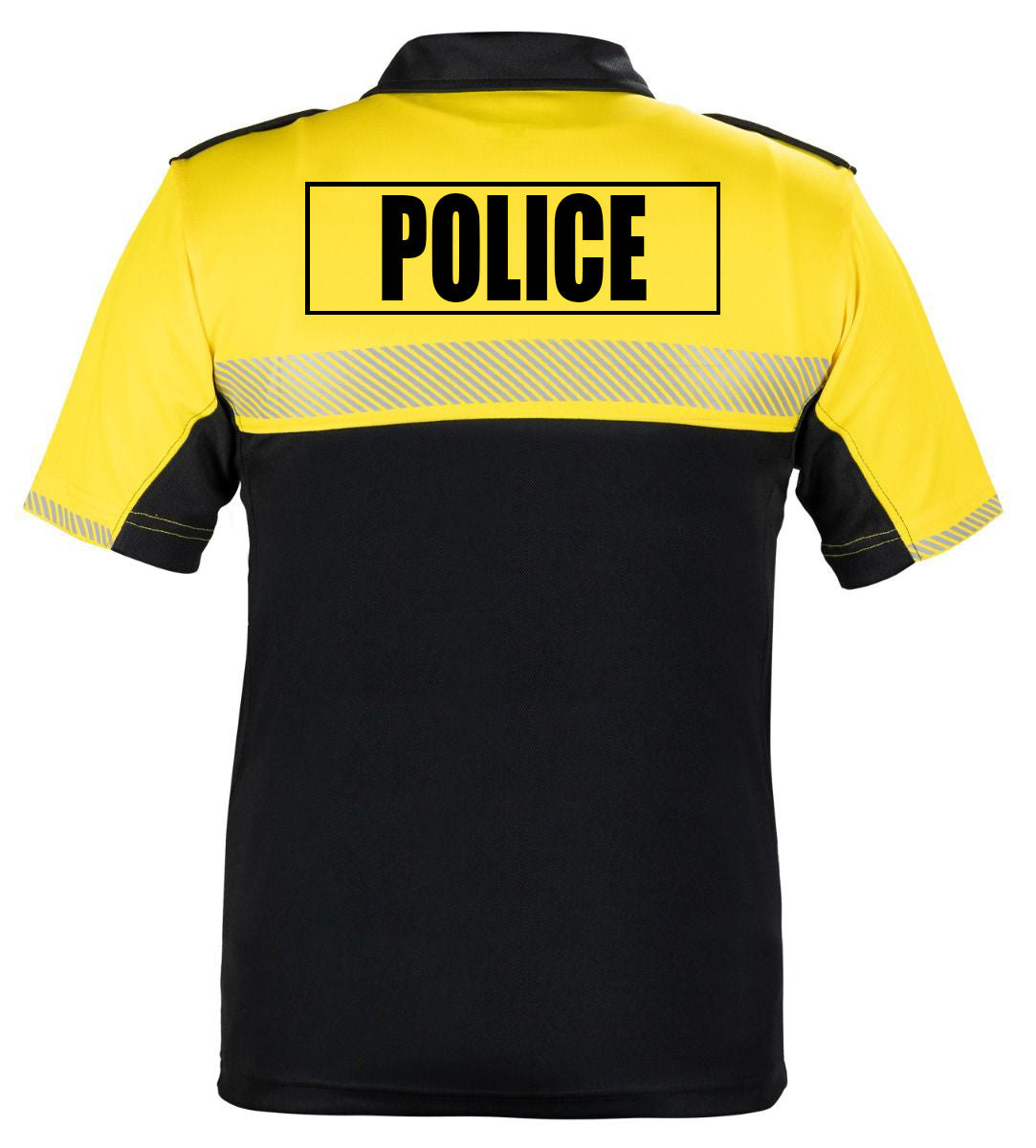 Stars Uniform 100% POLYESTER JERSEY KNIT TWO TONE POLICE BIKE PATROL POLO SHIRTS - Alternate View