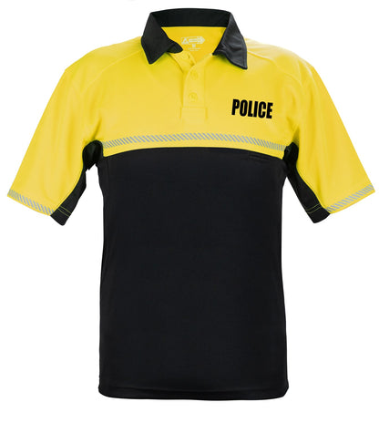 Stars Uniform 100% POLYESTER JERSEY KNIT TWO TONE POLICE BIKE PATROL POLO SHIRTS - Detail View 36