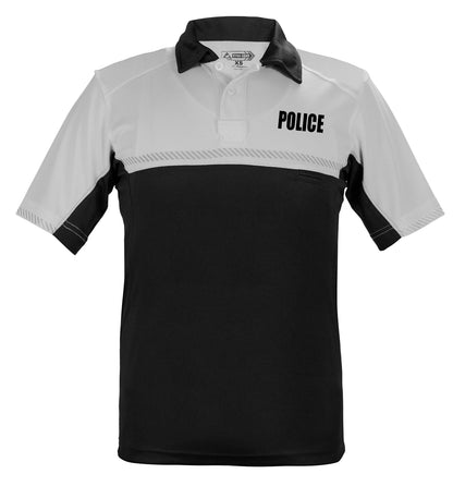 Stars Uniform 100% POLYESTER JERSEY KNIT TWO TONE POLICE BIKE PATROL POLO SHIRTS - Detail View 2