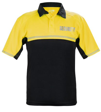 Stars Uniform 100% POLYESTER JERSEY KNIT TWO TONE REFLECTIVE SECURITY BIKE PATROL POLO SHIRTS - Detail View 36