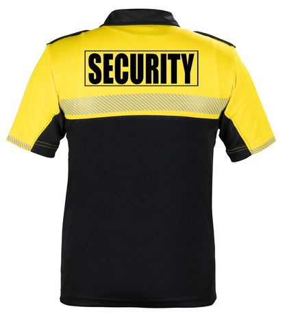 Stars Uniform 100% Polyester Jersey Knit Two Tone Security Bike Patrol Polo Shirts - Detail View 1