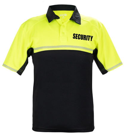 Stars Uniform 100% Polyester Jersey Knit Two Tone Security Bike Patrol Polo Shirts - Detail View 2