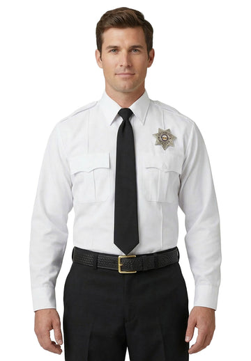 Stars Uniform 100% Polyester Long Sleeve Uniform Shirt