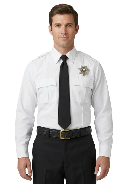 Stars Uniform 100% Polyester Long Sleeve Uniform Shirt - Primary View