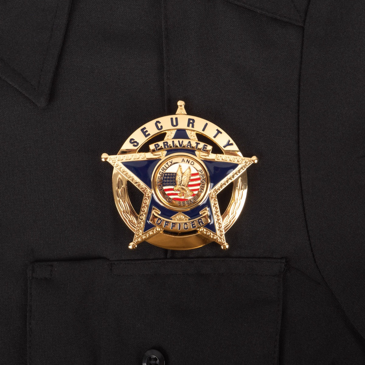 Stars Uniform 100% Polyester Long Sleeve Uniform Shirt - Detail View 6