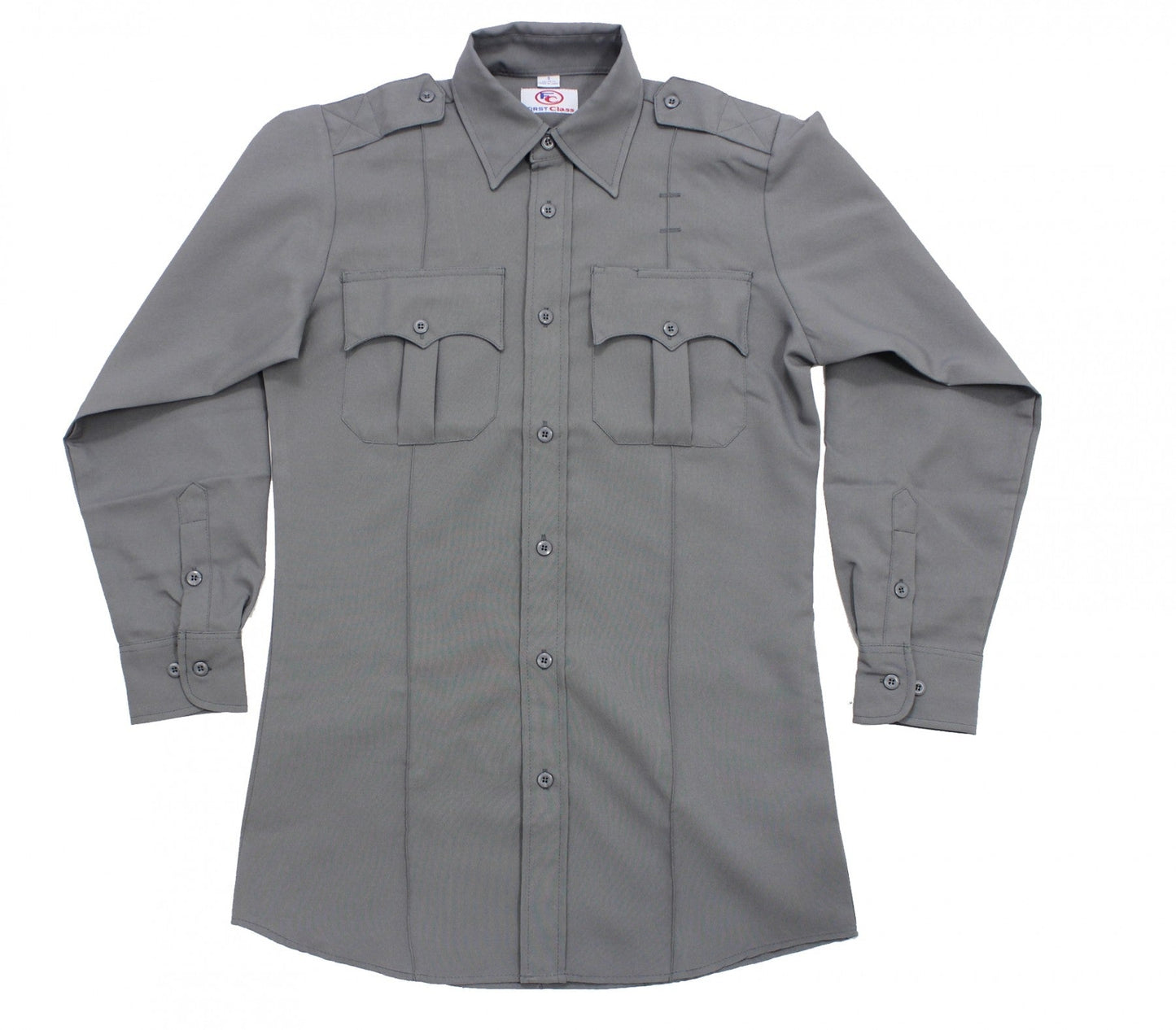 Stars Uniform 100% Polyester Long Sleeve Zippered Uniform Shirts - Detail View 36