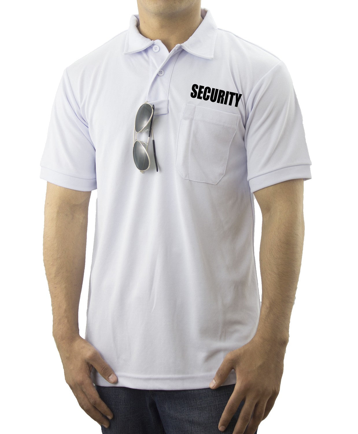 Stars Uniform 100% Polyester Pro-Dry Security Polo Shirts - Detail View 41