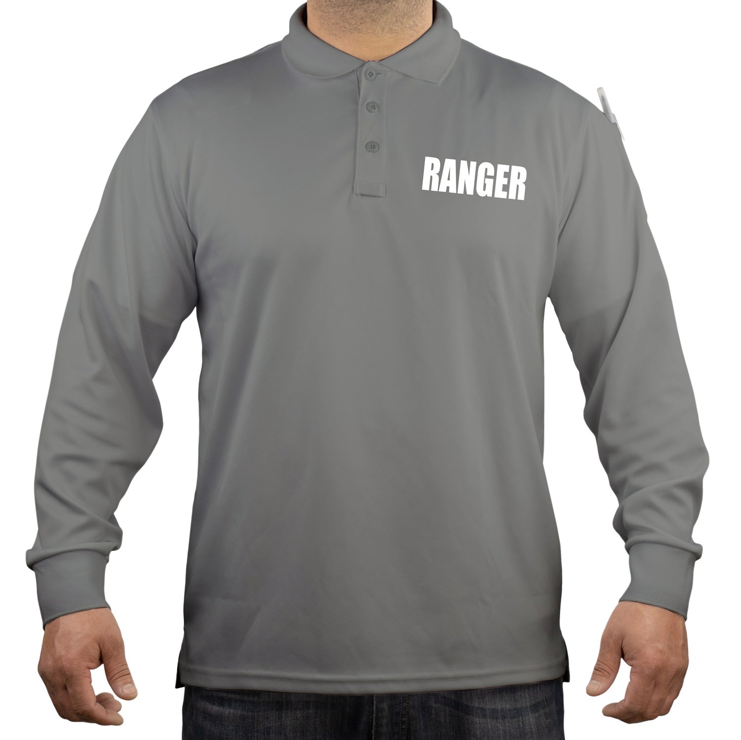 Stars Uniform 100% Polyester Ranger Tactical Performance Polo Long Sleeve Shirt - Detail View 2