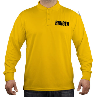 Stars Uniform 100% Polyester Ranger Tactical Performance Polo Long Sleeve Shirt - Detail View 3