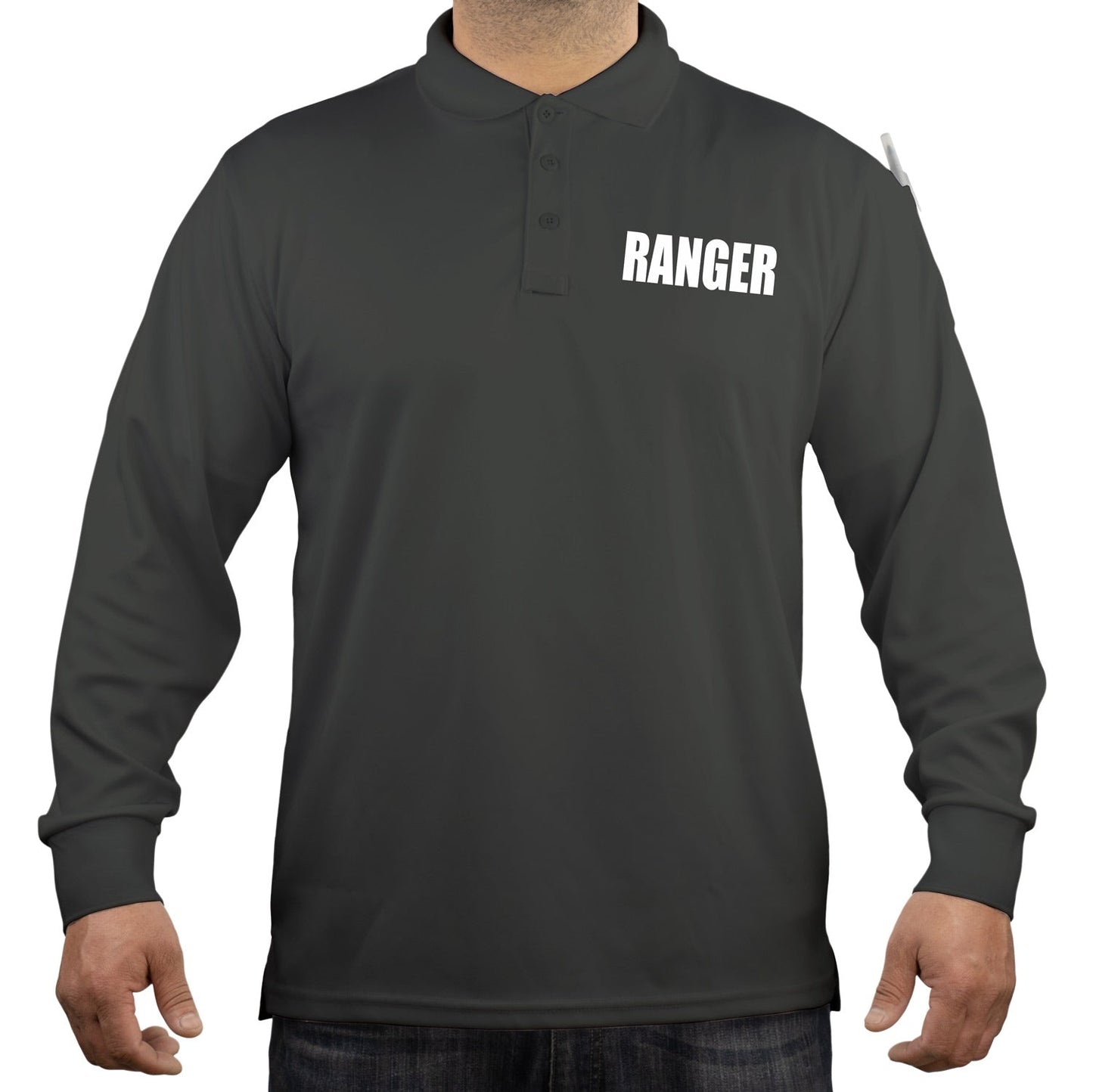 Stars Uniform 100% Polyester Ranger Tactical Performance Polo Long Sleeve Shirt - Detail View 95