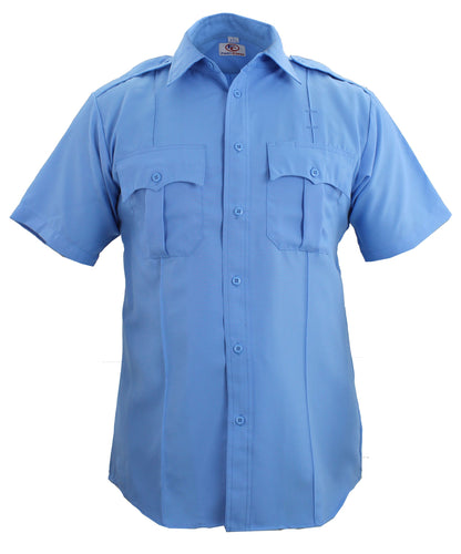 Stars Uniform 100% Polyester Short Sleeve Zippered Uniform Shirts - Primary View