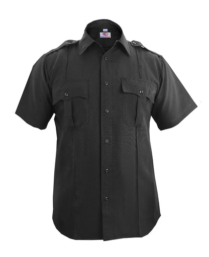 Stars Uniform 100% Polyester Short Sleeve Zippered Uniform Shirts - Detail View 12
