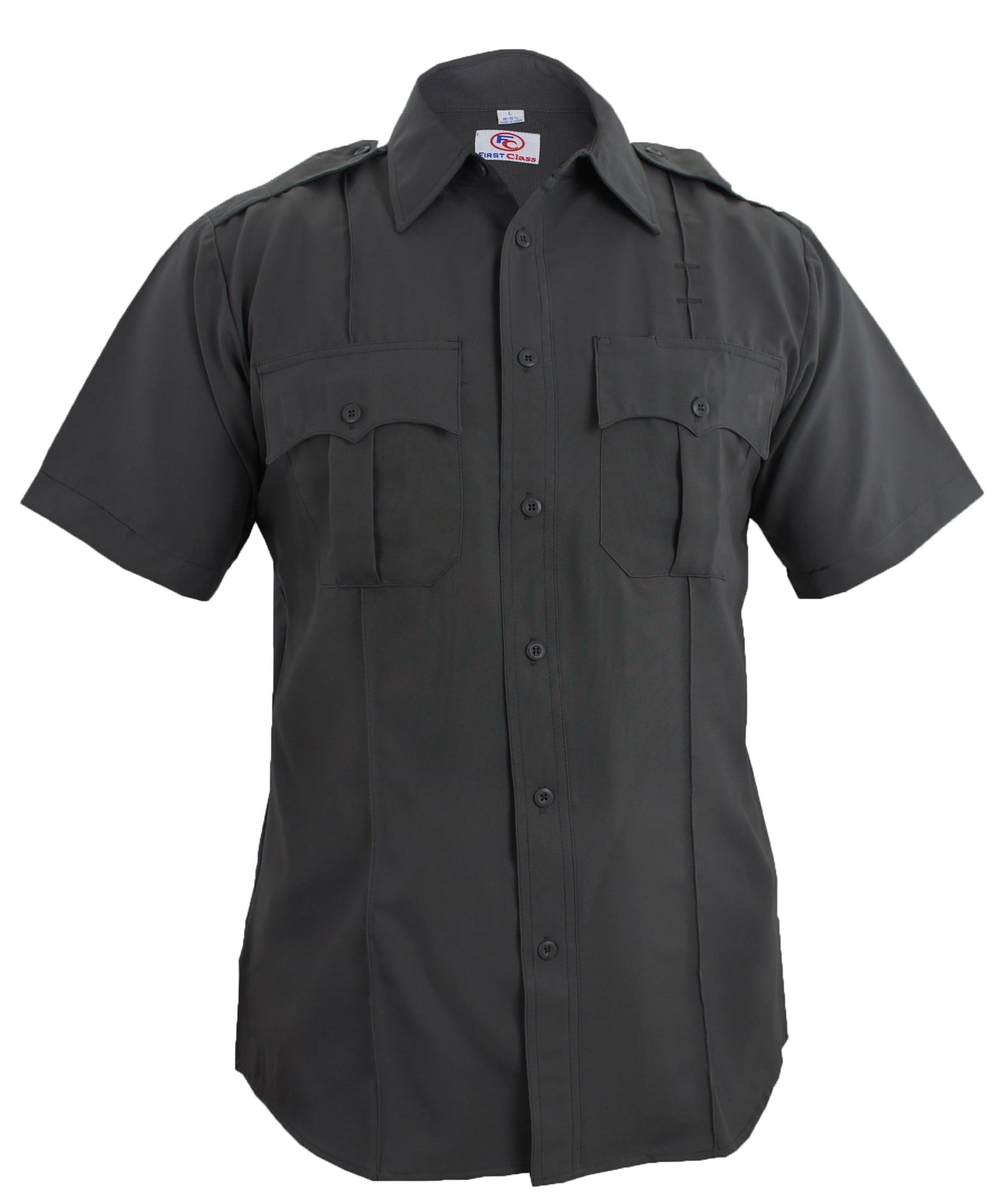 Stars Uniform 100% Polyester Short Sleeve Zippered Uniform Shirts - Detail View 18