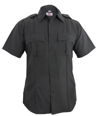 Stars Uniform 100% Polyester Short Sleeve Zippered Uniform Shirts - Detail View 22