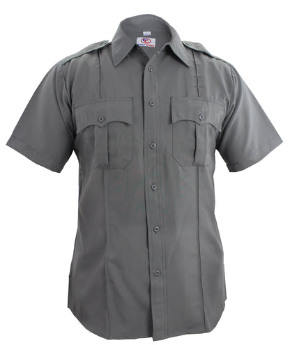Stars Uniform 100% Polyester Short Sleeve Zippered Uniform Shirts - Detail View 36