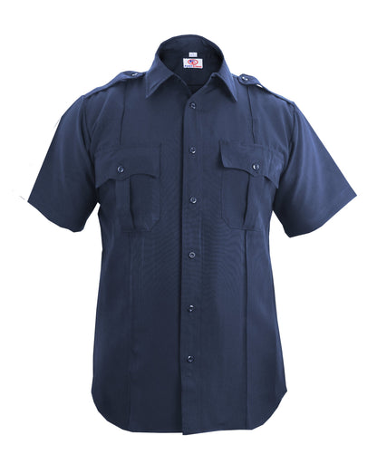Stars Uniform 100% Polyester Short Sleeve Zippered Uniform Shirts - Detail View 44