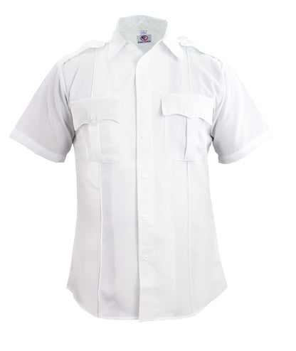Stars Uniform 100% Polyester Short Sleeve Zippered Uniform Shirts - Detail View 55
