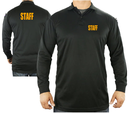 Stars Uniform 100% Polyester Staff Tactical Performance Polo Long Sleeve Shirt - Detail View 14