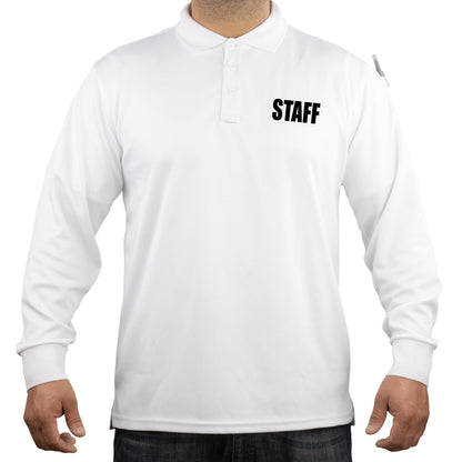 Stars Uniform 100% Polyester Staff Tactical Performance Polo Long Sleeve Shirt - Detail View 31