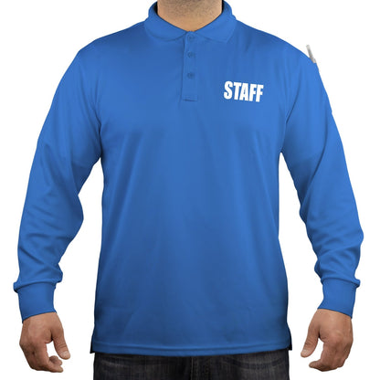 Stars Uniform 100% Polyester Staff Tactical Performance Polo Long Sleeve Shirt - Detail View 61