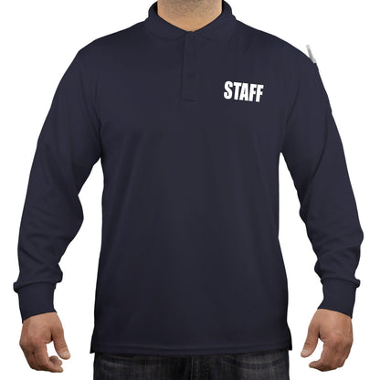 Stars Uniform 100% Polyester Staff Tactical Performance Polo Long Sleeve Shirt - Detail View 66