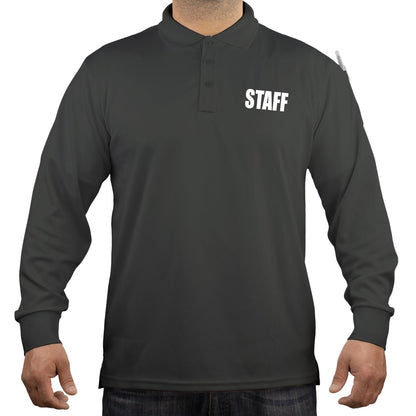 Stars Uniform 100% Polyester Staff Tactical Performance Polo Long Sleeve Shirt - Detail View 82