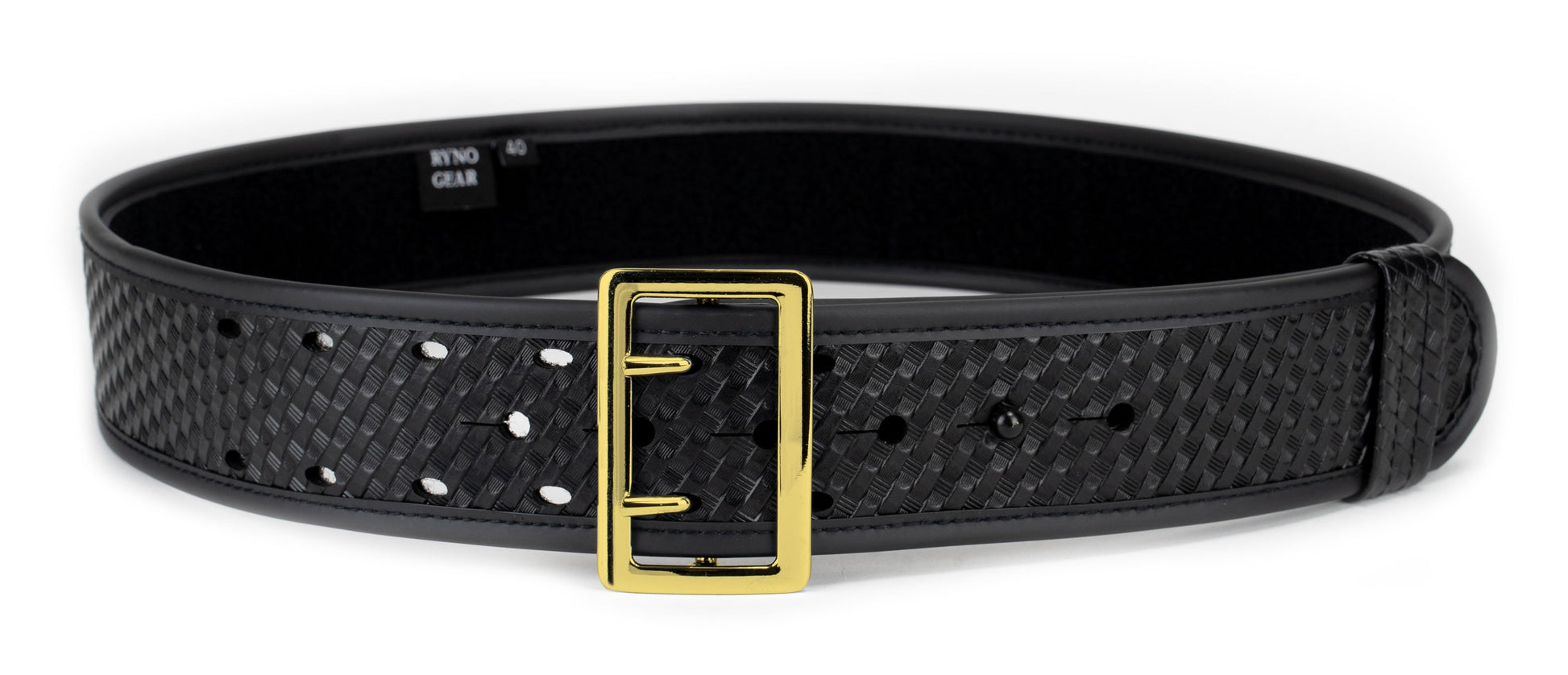 Stars Uniform 2.25" Basketweave Synthetic Leather Duty Belt - Detail View 29