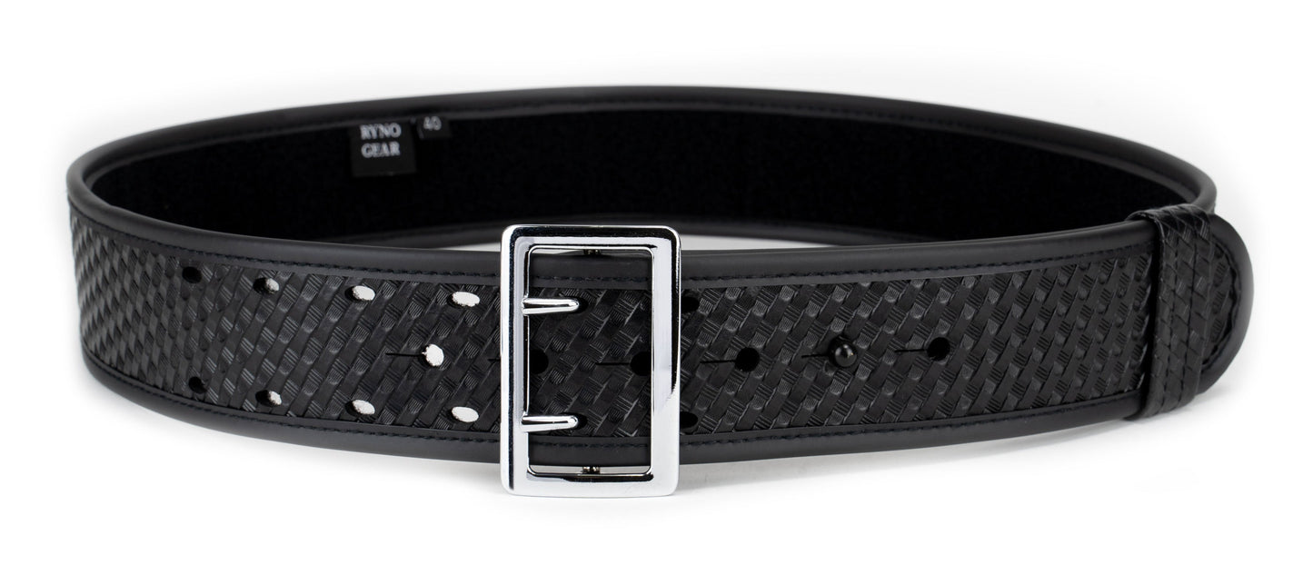 Stars Uniform 2.25" Basketweave Synthetic Leather Duty Belt - Detail View 5