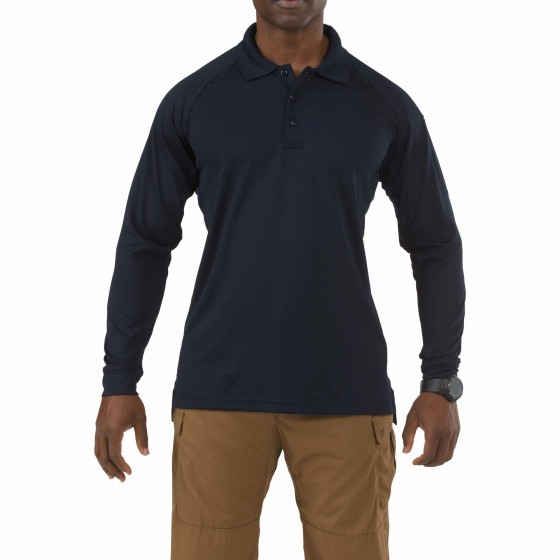Stars Uniform 5.11 Men's Performance Long Sleeve Polo - Detail View 4