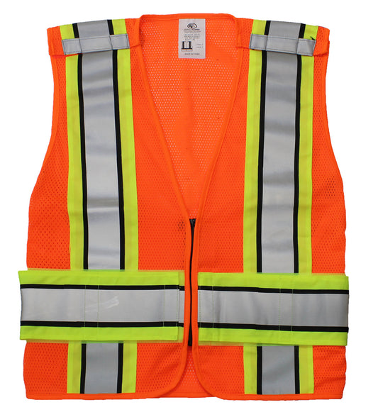 Stars Uniform 5 Point Breakaway Reflective Plain Duty Vest (Orange) - Primary View