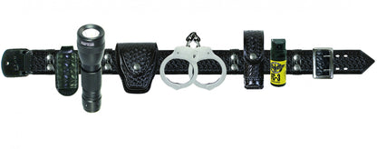 Stars Uniform Basket-Weave Duty Belt Combo With Silver Snaps And Buckle - Primary View
