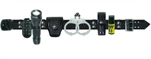 Stars Uniform Basket-Weave Duty Belt Combo With Silver Snaps And Buckle - Primary View