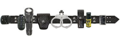 Stars Uniform Basket-Weave Duty Belt Combo With Silver Snaps And Buckle - Detail View 1