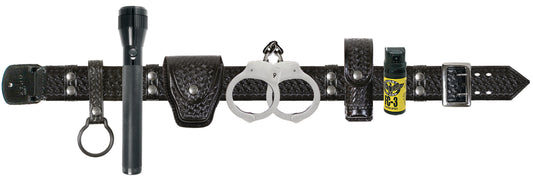 Stars Uniform Basket Weave Leather Duty Belt Combo with Accessories - Alternate View